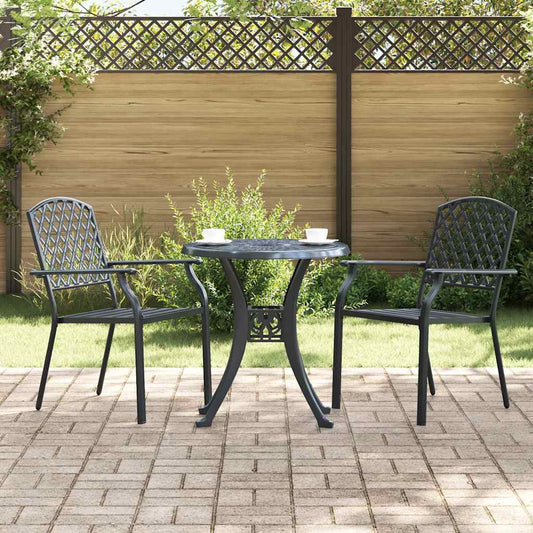 Chair 2 pcs Anthracite 56 x 65 x 89cm Steel