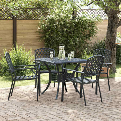Chair 4 pcs Anthracite 56 x 65 x 89cm Steel