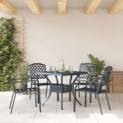 Chair 4 pcs Anthracite 56 x 65 x 89cm Steel
