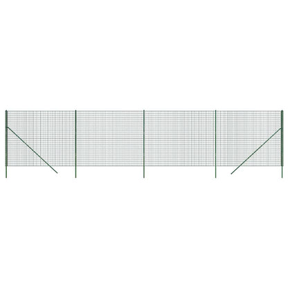 Wire Mesh Fence Green 2x10 m Galvanised Steel
