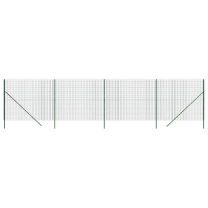 Wire Mesh Fence Green 1.4x10 m Galvanised Steel