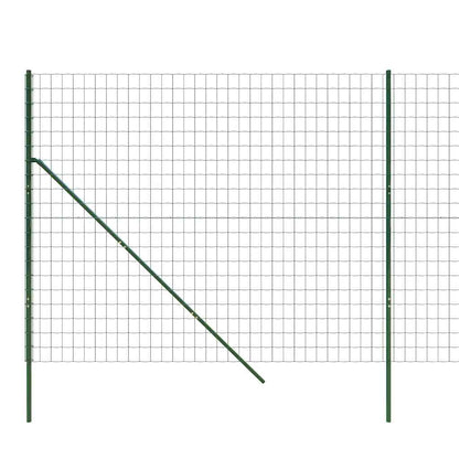 Wire Mesh Fence Green 1.4x10 m Galvanised Steel