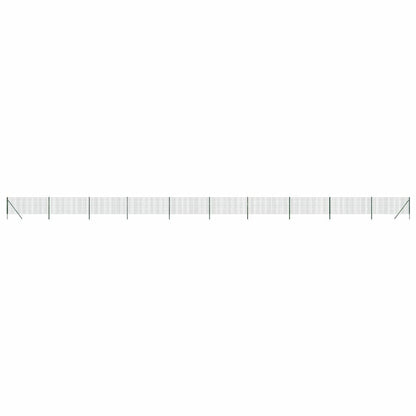 Wire Mesh Fence Green 0.8x25 m Galvanised Steel