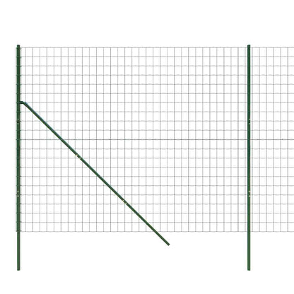 Wire Mesh Fence Green 1.6x25 m Galvanised Steel