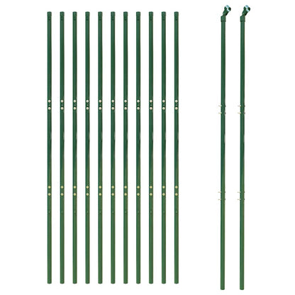 Wire Mesh Fence Green 1.8x25 m Galvanised Steel