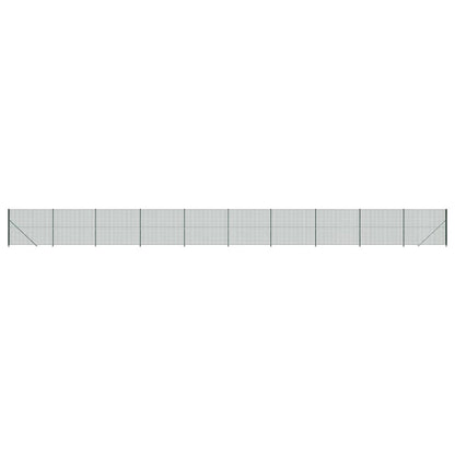 Wire Mesh Fence with Flange Green 2.2x25 m