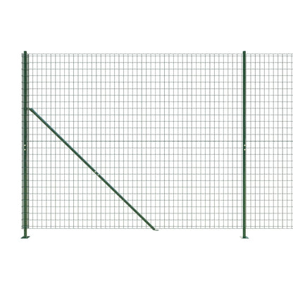 Wire Mesh Fence with Flange Green 2.2x25 m