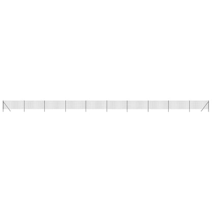 Wire Mesh Fence Anthracite 0.8x25 m Galvanised Steel