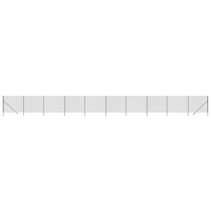 Wire Mesh Fence Anthracite 2x25 m Galvanised Steel