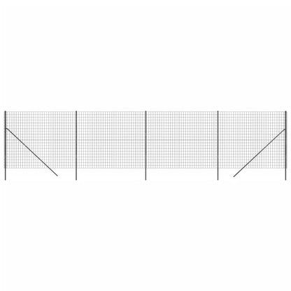 Wire Mesh Fence Anthracite 1.8x10 m Galvanised Steel