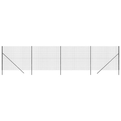 Wire Mesh Fence Anthracite 2.2x10 m Galvanised Steel