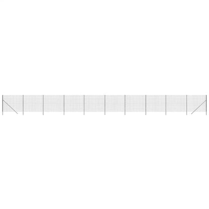 Wire Mesh Fence Anthracite 2x25 m Galvanised Steel