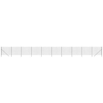 Wire Mesh Fence Anthracite 2.2x25 m Galvanised Steel
