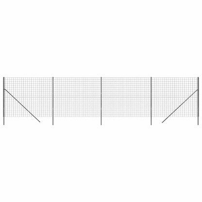 Wire Mesh Fence Anthracite 2.2x10 m Galvanised Steel