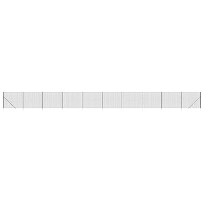 Wire Mesh Fence with Spike Anchors Anthracite 1.6x25 m