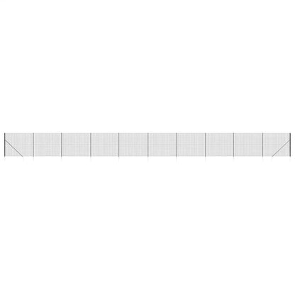 Wire Mesh Fence with Spike Anchors Anthracite 2x25 m