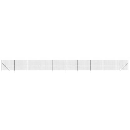 Wire Mesh Fence with Spike Anchors Anthracite 1.6x25 m