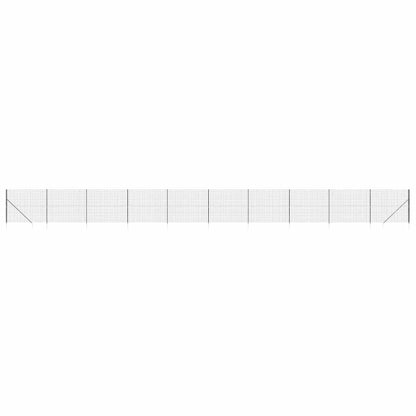 Wire Mesh Fence with Spike Anchors Anthracite 1.4x25 m