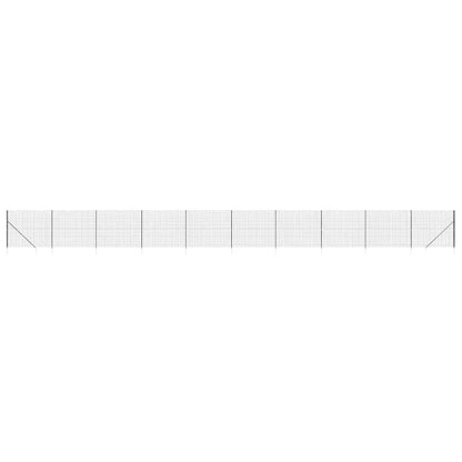 Wire Mesh Fence with Spike Anchors Anthracite 1.6x25 m