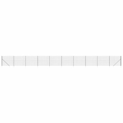 Wire Mesh Fence with Spike Anchors Anthracite 1.8x25 m