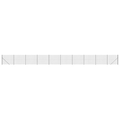 Wire Mesh Fence with Flange Anthracite 1.8x25 m