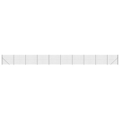 Wire Mesh Fence with flange Anthracite 2.2x25 m