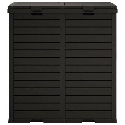 Outdoor Garbage Bin Black 78x41x86 cm Polypropylene