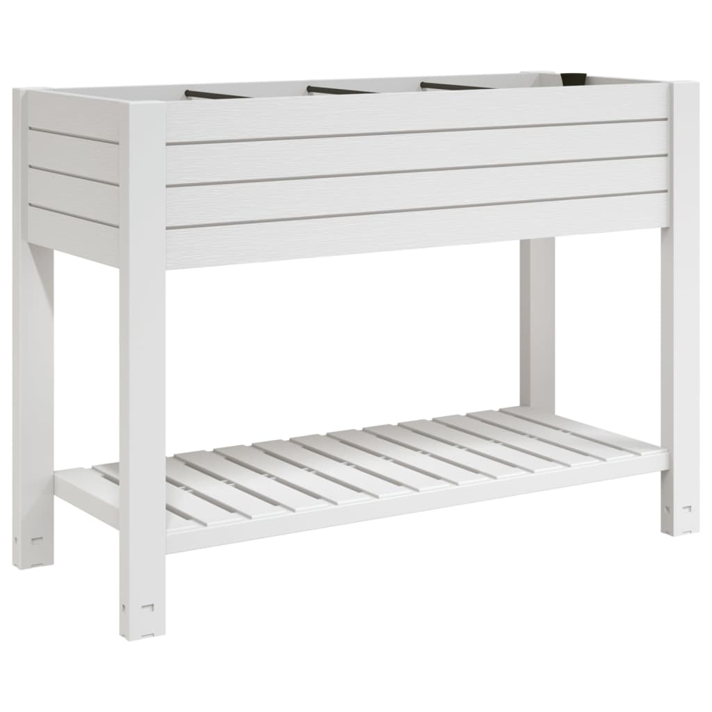 Garden Raised Bed White 110x45x79 cm Polypropylene