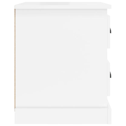 Bedside Cabinets 2 pcs High Gloss White 39x39x47.5 cm Engineered Wood