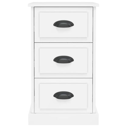 Bedside Cabinet White 39x39x67 cm Engineered Wood