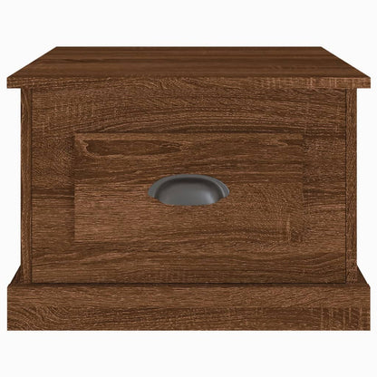 Coffee Table Brown Oak 50x50x35 cm Engineered Wood