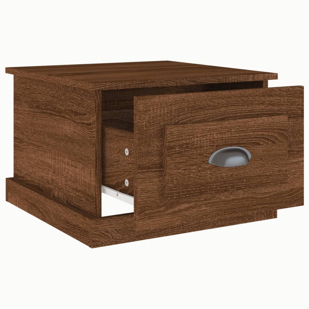 Coffee Table Brown Oak 50x50x35 cm Engineered Wood