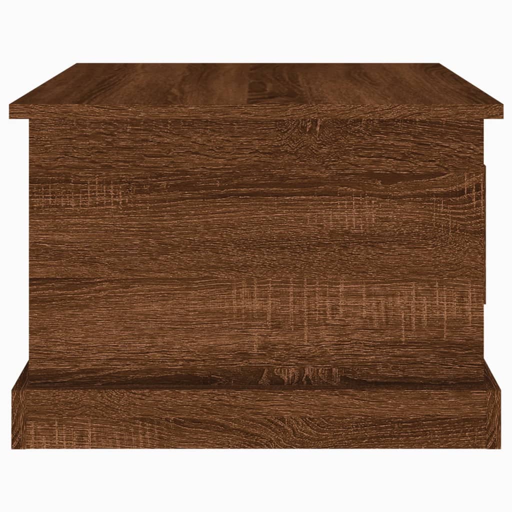 Coffee Table Brown Oak 50x50x35 cm Engineered Wood
