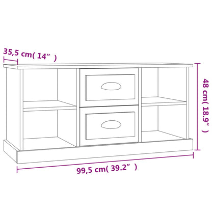 TV Cabinet Sonoma Oak 99.5x35.5x48 cm Engineered Wood