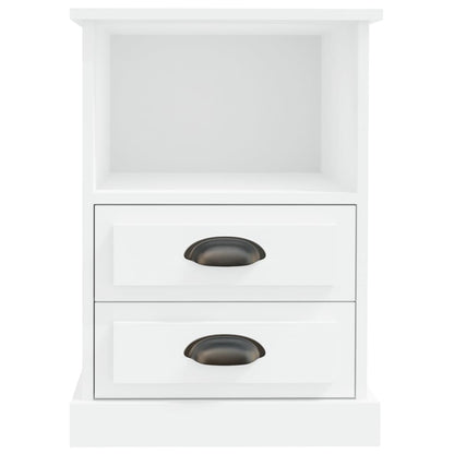 Bedside Cabinet White 43x36x60 cm