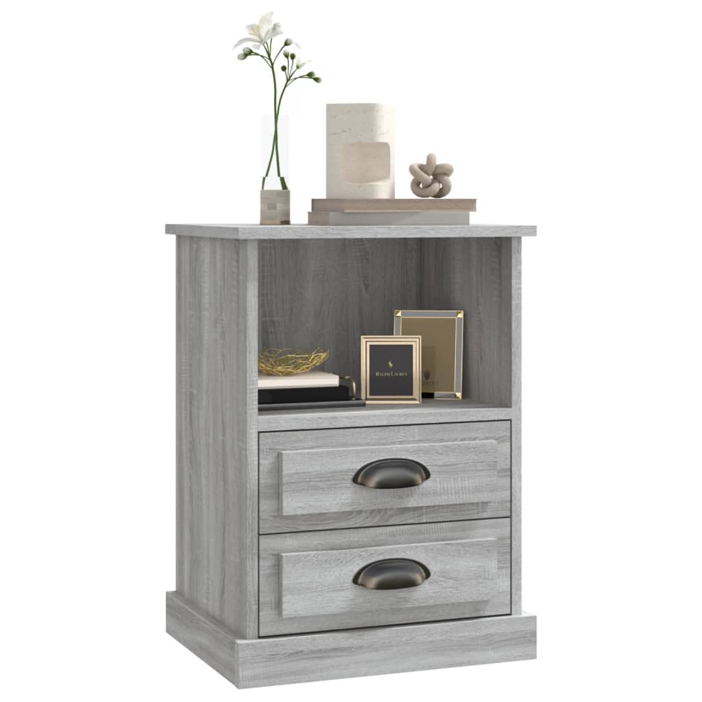 Bedside Cabinet Grey Sonoma 43x36x60 cm