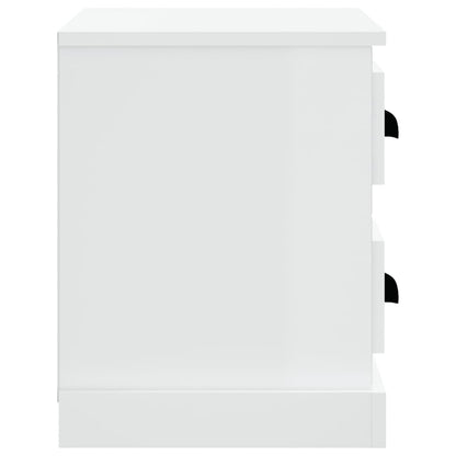 Bedside Cabinet White 60x35.5x45 cm