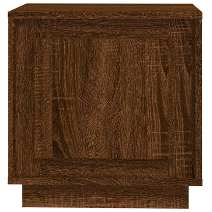 Bedside Cabinet Brown Oak 44x35x45 cm Engineered Wood