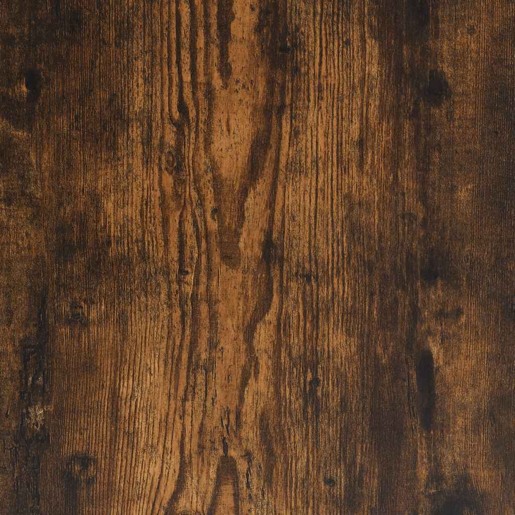 Bed Frame without Mattress Smoked Oak 120x200 cm Engineered Wood