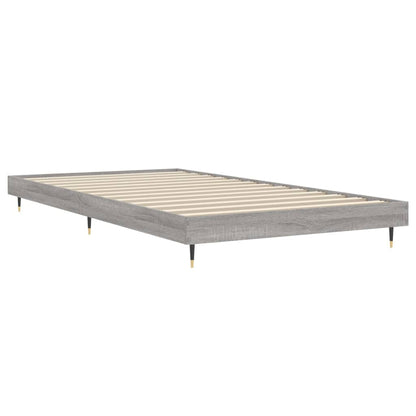 Bed Frame without Mattress Grey Sonoma 100x200 cm Engineered Wood
