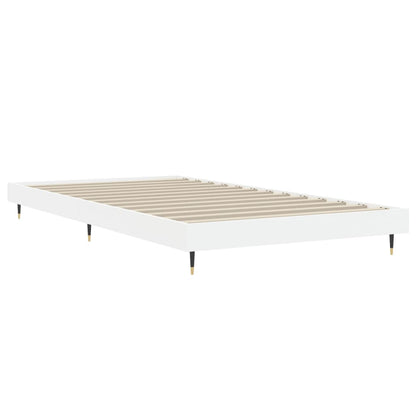 Bed Frame without Mattress White 90x200 cm Engineered Wood