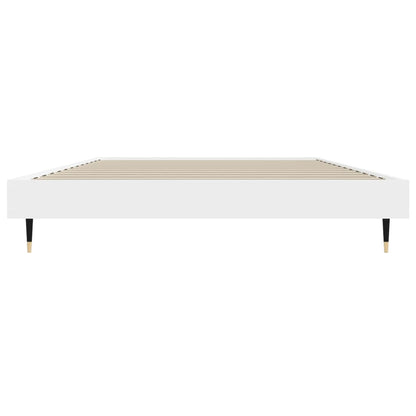 Bed Frame without Mattress White 90x200 cm Engineered Wood