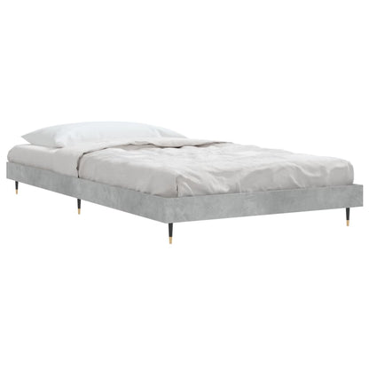 Bed Frame without Mattress Concrete Grey 90x200 cm