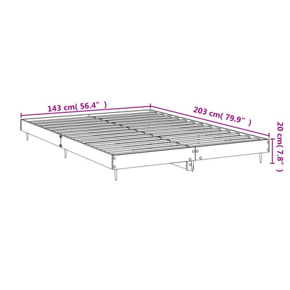 Bed Frame without Mattress Concrete Grey 140x200 cm