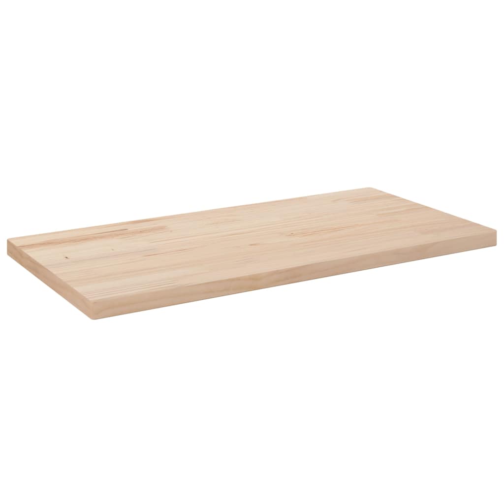 Table Top 80x40x2.5 cm Solid Wood Pine Rectangular