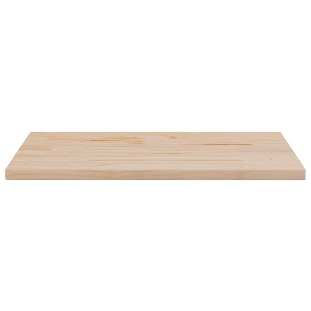 Table Top 80x40x2.5 cm Solid Wood Pine Rectangular