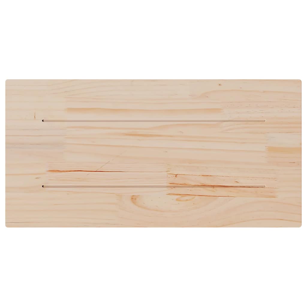 Table Top 80x40x2.5 cm Solid Wood Pine Rectangular