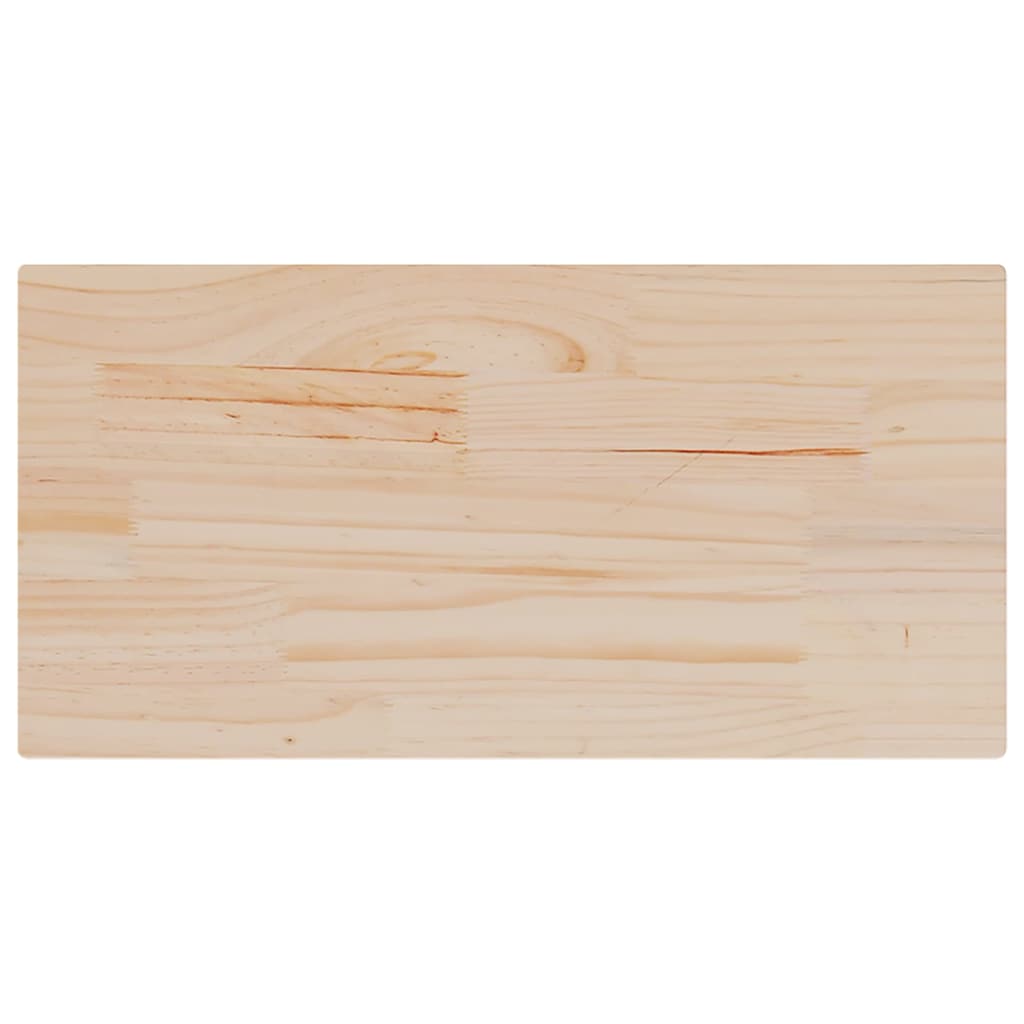 Table Top 80x40x2.5 cm Solid Wood Pine Rectangular
