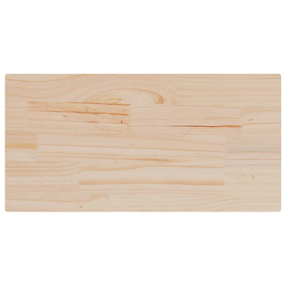 Table Top 80x40x2.5 cm Solid Wood Pine Rectangular