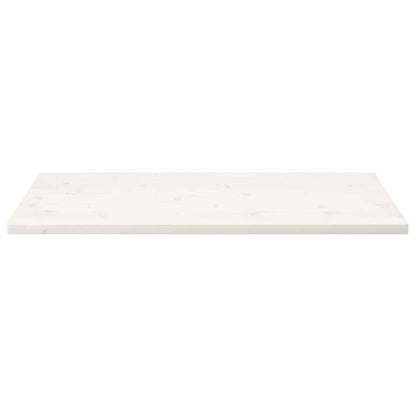 Table Top White 100x60x2.5 cm Solid Wood Pine Rectangular